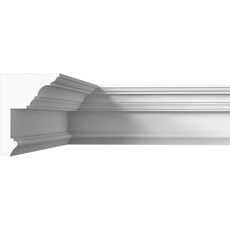 Профильные карнизы 124x90 мм, гладкий