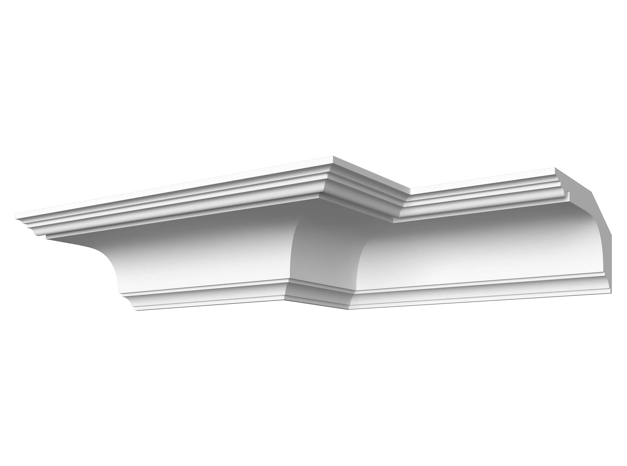 Профильные карнизы 100x200 мм, гладкий