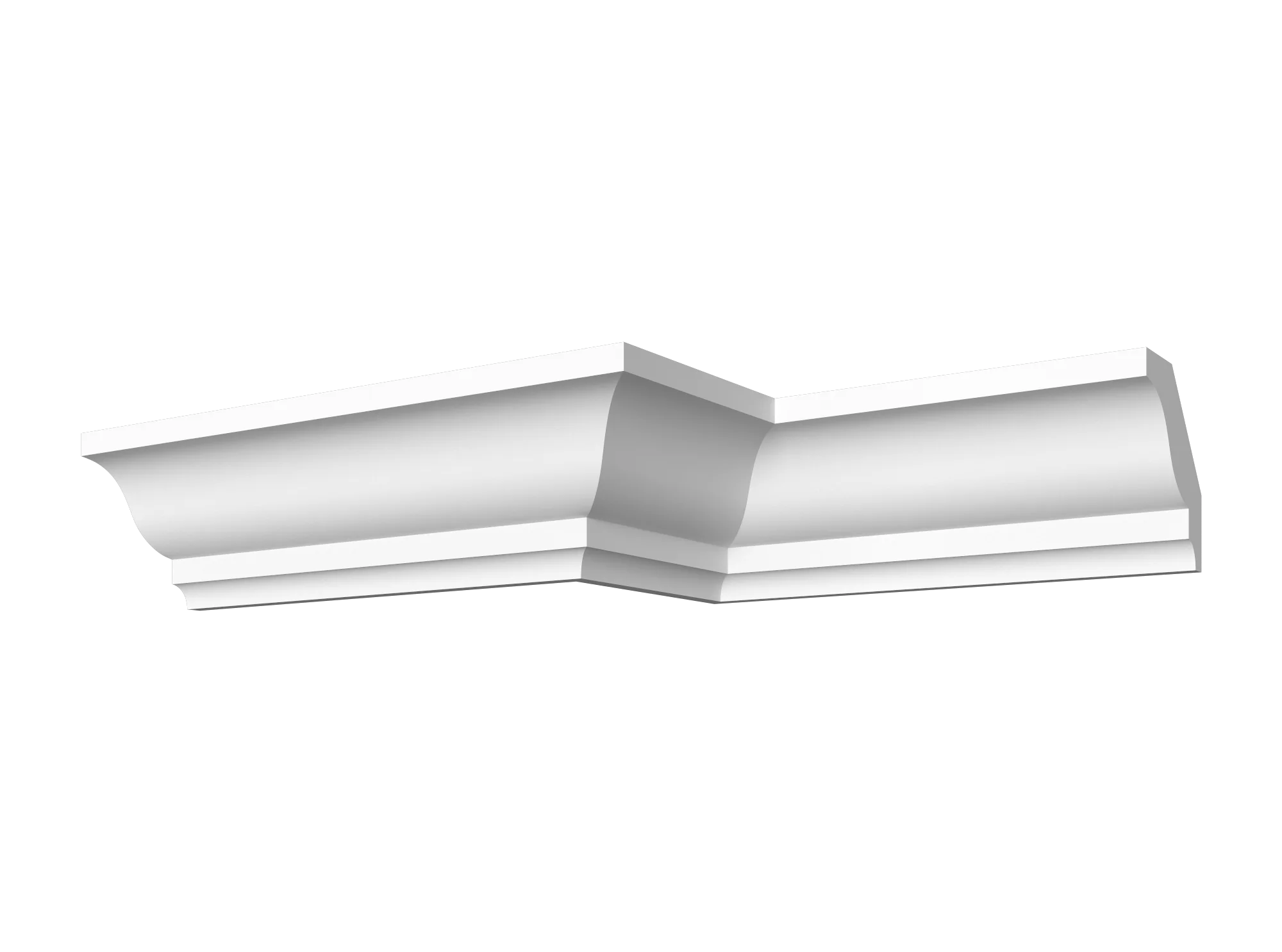 Профильные карнизы 63x60 мм, гладкий
