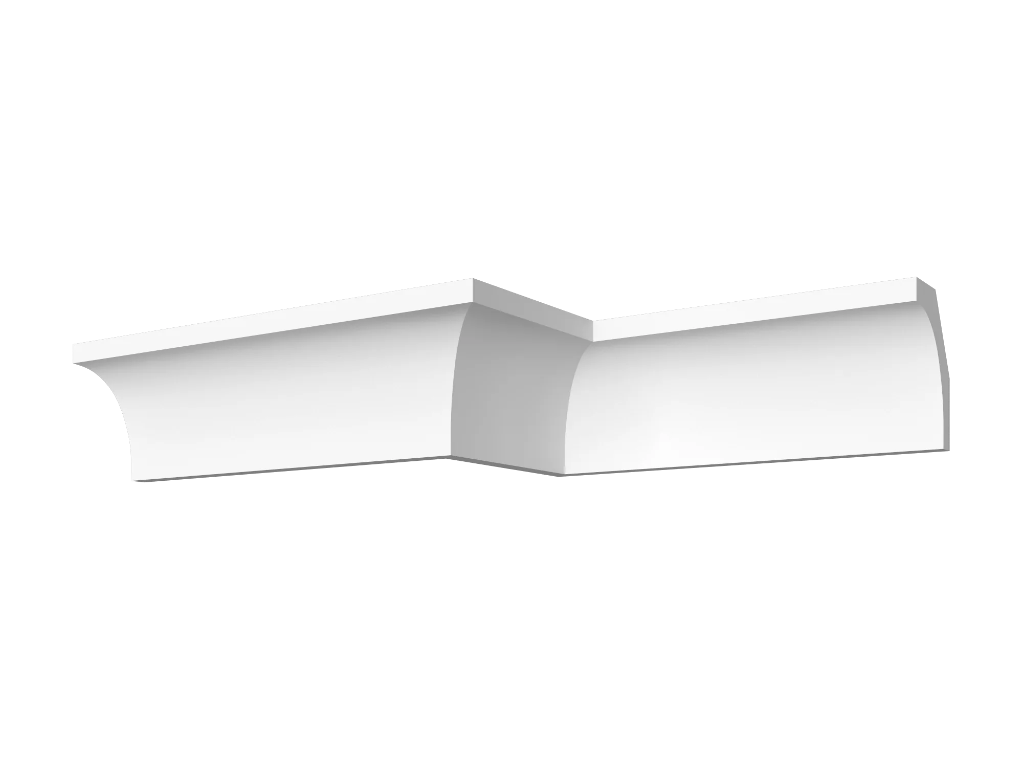 Профильные карнизы 125x90 мм, гладкий