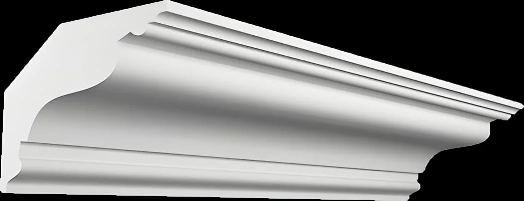 KT021. Карниз из гипса (потолочный плинтус) (h70x100мм)