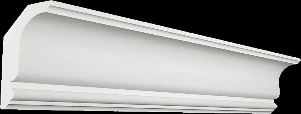 KT048. Карниз из гипса (потолочный плинтус) (h90x55мм)