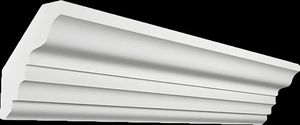 KT058. Карниз из гипса (потолочный плинтус) (h70x55мм)