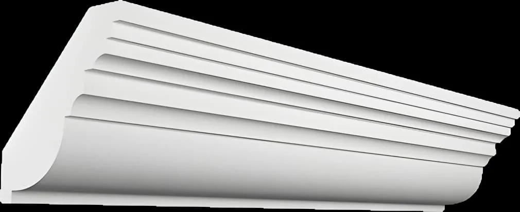 KT060. Карниз из гипса (потолочный плинтус) (h70x65мм)