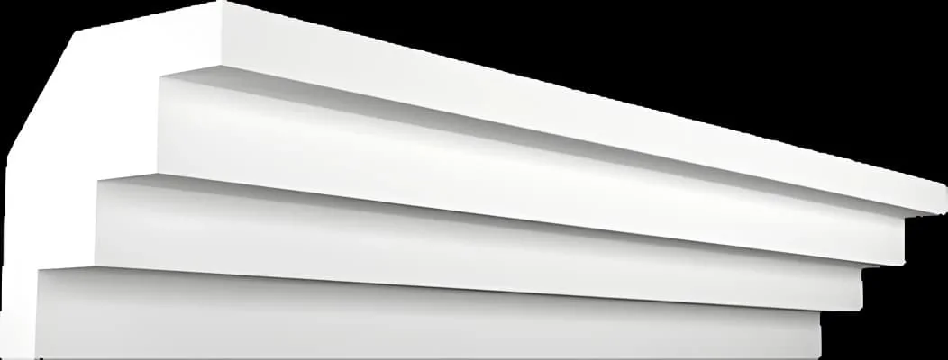 KT094-2. Карниз из гипса (потолочный плинтус) (h95x90мм)