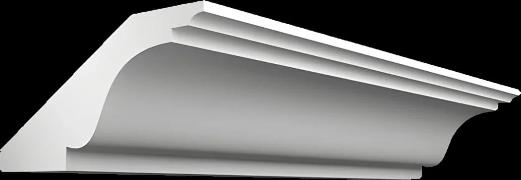 КT117. Карниз. Лепнина из гипса (h65x130мм)