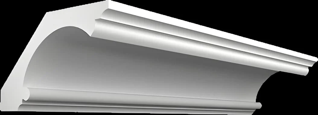 КT118. Карниз гипсовый (потолочный плинтус) (h73x120мм)