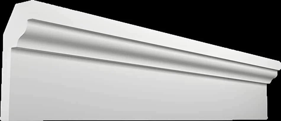 КT134. Карниз из гипса (потолочный плинтус) (h90x35мм)