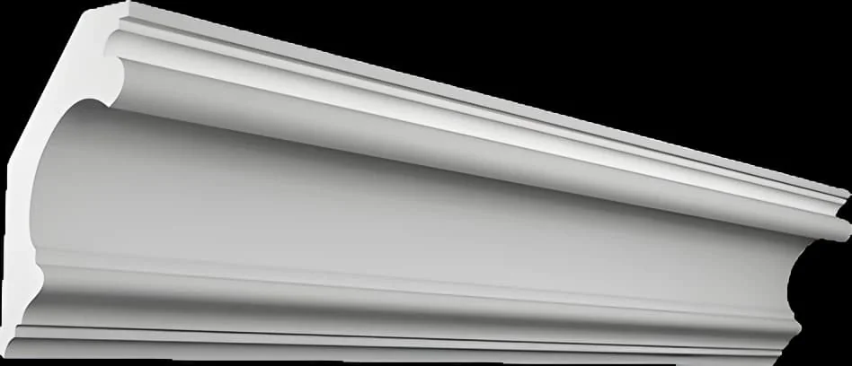 КT137. Карниз. Лепнина из гипса (h130x70мм)