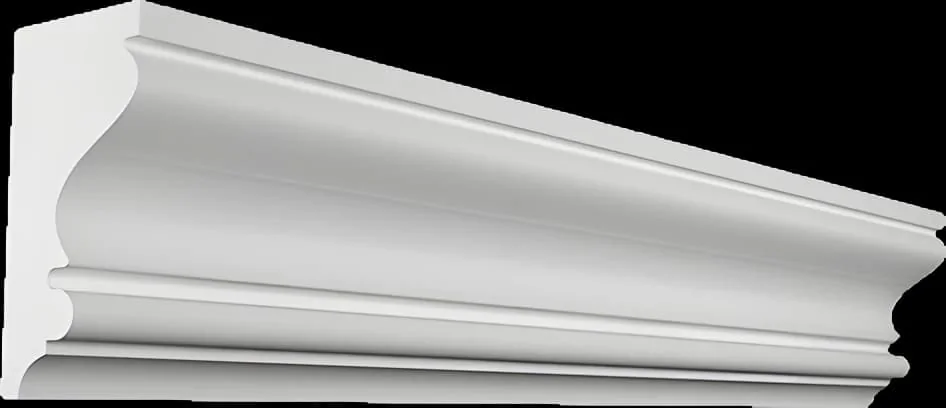 КT187. Карниз из гипса (потолочный плинтус) (h68x35мм)